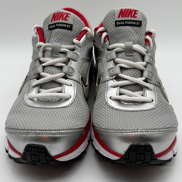 NIKE Dual Fusion ST Men's Size 11 1/2 Stability Red Gray 0058 Gently Used 0058 - Picture 7 of 11